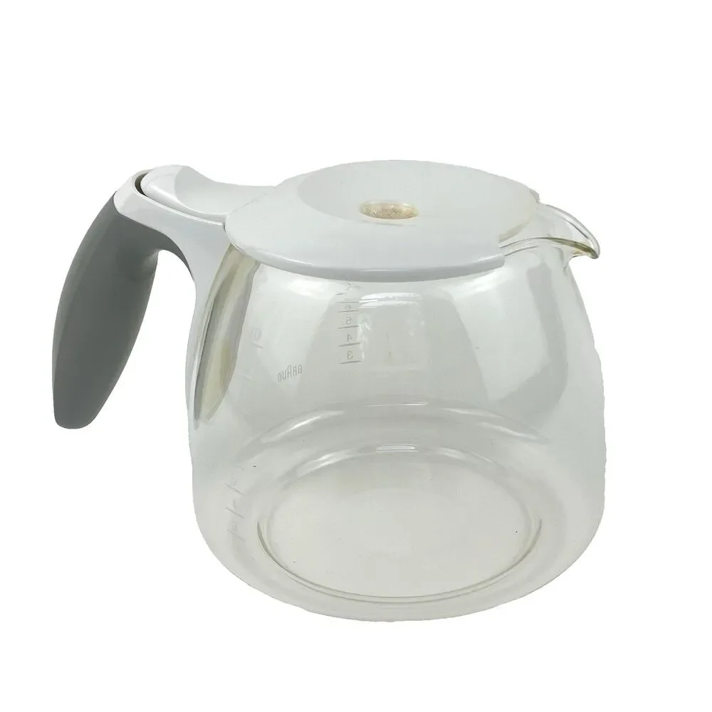 Braun KFK 500 Coffee Maker Carafe AromaDeluxe White Glass 10 Cups